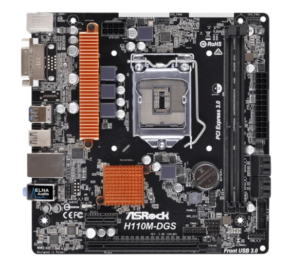 USED H110 6TH GEN 2RAM SLOT MOTHERBOARD