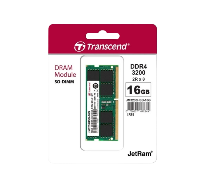 TRANSCEND DDR4 16GB 3200MHZ LAPTOP RAM