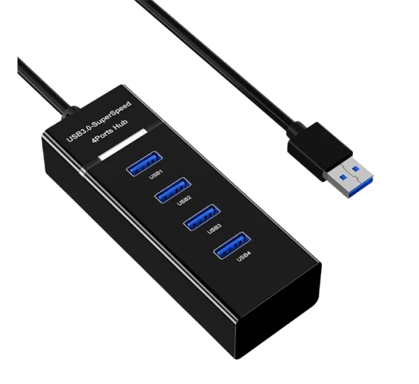 4-port 3.0 USB HUB 1.2m Cable