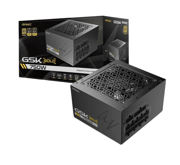 ANTEC GSK750 ATX 3.1 750W 80+ GOLD FULLY MODULAR POWER SUPPLY