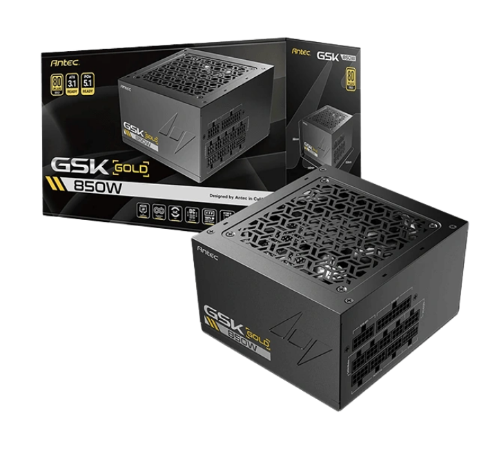 ANTEC GSK850 ATX 3.1 850W 80+ GOLD GOLD FULLY MODULAR POWER SUPPLY