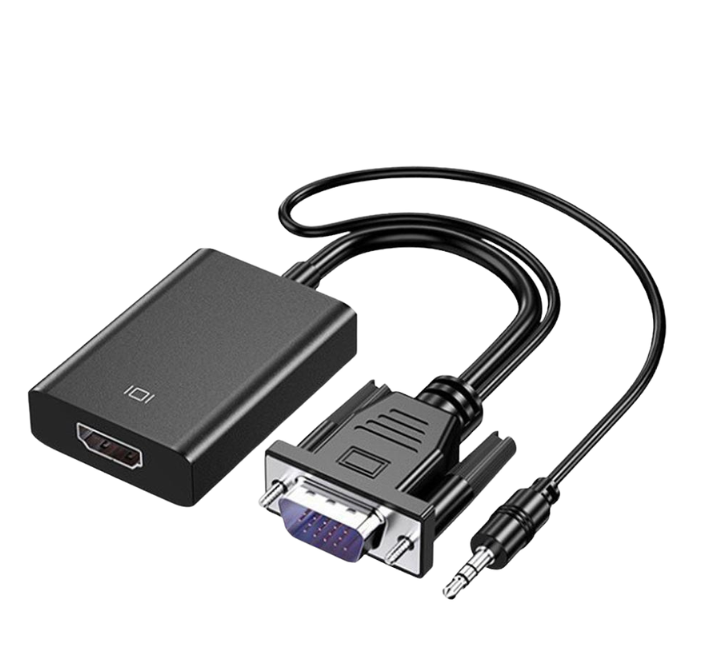 BIAZE VGA TO HDMI CONVERTER ADAPTER WITH AUDIO – FULL HD 1080P