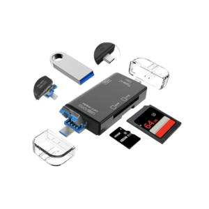 OEM ATUD-05 6-IN-1 OTG CARD READER (TYPE-C / MICRO USB / USB)
